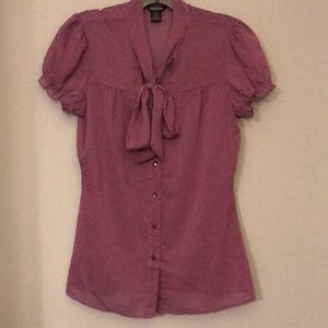 Maurices sheer polka dot top